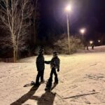 Debby Ryan Instagram - nighttime is for carving slow and flirting on the slopes Night riders