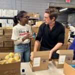 Deborah Roberts Instagram - During the hustle and bustle of this season, we can’t forget that so many of our neighbors are struggling with food insecurity. Especially the elderly. So, it was a meaningful moment to gather with my @abc2020 team including my co anchor and pal @davidmuirabc to package meals @citymeals to offer nourishment to our city’s homebound folks. We got competitive and packed more than 3-thousand packs, which will be delivered on weekends and holidays. Some of the recipients are 100 years old! So grateful for this outing to give back. Bronx, NY