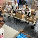 Deborah Roberts Instagram - During the hustle and bustle of this season, we can’t forget that so many of our neighbors are struggling with food insecurity. Especially the elderly. So, it was a meaningful moment to gather with my @abc2020 team including my co anchor and pal @davidmuirabc to package meals @citymeals to offer nourishment to our city’s homebound folks. We got competitive and packed more than 3-thousand packs, which will be delivered on weekends and holidays. Some of the recipients are 100 years old! So grateful for this outing to give back. Bronx, NY