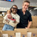 Deborah Roberts Instagram - During the hustle and bustle of this season, we can’t forget that so many of our neighbors are struggling with food insecurity. Especially the elderly. So, it was a meaningful moment to gather with my @abc2020 team including my co anchor and pal @davidmuirabc to package meals @citymeals to offer nourishment to our city’s homebound folks. We got competitive and packed more than 3-thousand packs, which will be delivered on weekends and holidays. Some of the recipients are 100 years old! So grateful for this outing to give back. Bronx, NY