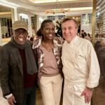 Deborah Roberts Instagram - Always a pleasure dining with my favorite chef @danielboulud the busiest chef we know. . The new @cafebouludny is elegant, beautiful and so very chic. And those madeleines. Merci. Congrats to your team on reopening!! Cafe Boulud New York