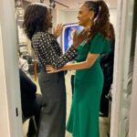 Deborah Roberts Instagram - When you bump into that filmmaker genius @ava on the way out of @goodmorningamerica your day brightens up! Gracious, gorgeous and always giving inspirational work, including her powerful new film @originmovie She’s also a contributor to my book, celebrating teachers, @lessonslearnedandcherished #gratitude
