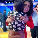 Deborah Roberts Instagram - It’s official. Taking the #flipphone challenge for a couple of weeks and @robinrobertsgma and the @goodmorningamerica team wonder if I can do it. So do I. At least I step away from social media with this fun moment running into my friend @thesherylleeralph #breathe #detox GMA Backstage, ABC studios