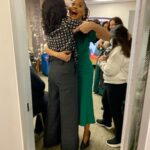 Deborah Roberts Instagram - When you bump into that filmmaker genius @ava on the way out of @goodmorningamerica your day brightens up! Gracious, gorgeous and always giving inspirational work, including her powerful new film @originmovie She’s also a contributor to my book, celebrating teachers, @lessonslearnedandcherished #gratitude