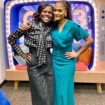 Deborah Roberts Instagram - When you bump into that filmmaker genius @ava on the way out of @goodmorningamerica your day brightens up! Gracious, gorgeous and always giving inspirational work, including her powerful new film @originmovie She’s also a contributor to my book, celebrating teachers, @lessonslearnedandcherished #gratitude