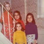 Debra DiGiovanni Instagram - Matching Christmas skirts! And, this is not a filter, it’s actually the 70’s!! (I’m the little one in the front- surprise!) 🎄🎄♥️♥️