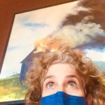 Debra Winger Instagram - 4/21/21 : I wanted to write about how I dreaded the winter last year - the same way I am resisting the Spring. But it occurs to me that although these are seasonally correct as emotions that I often feel living where I do, and somewhat interesting to note in that they are timeless in Nature: NOW is always different. Now the dread and the resistance are reflected in the NEWs each and every freakin day. I do dread hearing it - for every conviction, how many deaths by police? I will RESIST for as long as it takes and pass it on. We are here to do something. THIS IS EXHAUSTING OUR GOOD ENERGY. My hair's on fire and the Spring is meant to Awaken. Prayers out to all who are exhausted and confused by what to do. Be of Love. #resist #awaken #blacklivesmatter #reparations (barn on fire painting by #tedkooser )