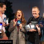 Dee Wallace Instagram - The faces in this photo make my heart happy. What a moment. @drewbarrymore new #ettheextraterrestrial eyeshadow pallet by @flowerbeauty is at #ultabeauty now! 🙃
