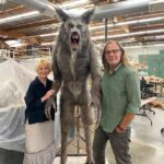 Dee Wallace Instagram - With Greg Nicotero and one of the werewolves from The Howling he totally restored! #thehowling @gnicotero