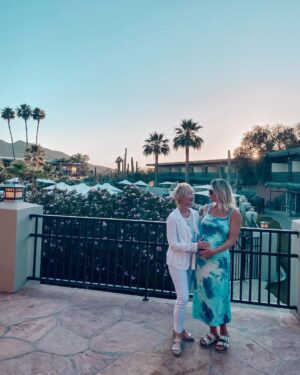 Dee Wallace Instagram - Had the most wonderful time at @civanaresort 🤍

If you visit our faves were:
•Cranialsacral Massage with Jane 
•Floating Meditation 
•The Spa (amenities are amazing) 
•Sound Healing 

The food has been incredible—it was so nice to have so many healthy options for Grandma, Mom, & Baby. 

Thank you for a wonderful GrandmaMoon #civana 🫶🏼🩵🌙
