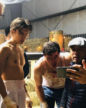 Dempsey Bryk Instagram - BTS of “The Fight Machine” 🥊 
now for rent in 🇨🇦 on itunes!

I’ve been boxing since I was 10. My real coach who’s trained me since then is in the movie. My real dad plays my dad in the movie. I have the opportunity to share a side of me I never thought I’d share on film 🥊. It’s a special movie for me!

If you want to check out the film in 🇨🇦 go to Itunes!