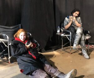 Dempsey Bryk Instagram - Willow finale BTS dump 1 (spoilers ahead 🚨)
1. Me and Ellie
2. Me, Ellie, and a man who wandered onto set one day
3. Proof Ruby is my actual sister (and actually hits me)
4. Erin Kellyman
5. Erin Kellyman blowing a burp into my ear
6. Amar insisted I post this specifically…
7. …to show us guys were serious gym-goers
8. Tony forbade me from posting this specifically (the disguise he uses to fly under the radar in public)
9. Throughout time there always has existed, and always will exist, the boys. 
10. Ellie DOES know how to sit in chairs people (the rumours aren’t true!)