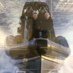 Dempsey Bryk Instagram – got to combine my passions of scuba diving, acting, and looking at James Bond on a Zodiac boat Pinewood Studios