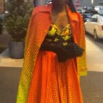 Denée Benton Instagram - Miss Peggy Scott was sighted at The Metropolitan Opera dripping in Christopher John Rogers . . . Undefeated dream team 🧡 Styling: @solangefranklin Makeup: @kellybellevue Hair: @geobrianhmu Tap for tags