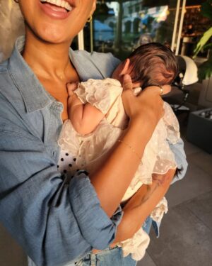 Dennis Jauch Instagram - first road trip with little Carmel and she loved it 😍 can't stop kissing her little face