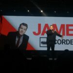 Derek Muller Instagram - My highlight from YouTube's brandcast was seeing James Corden on stage. He seems like such a genuine nice guy. How do I get to meet him? New York, New York