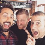 Derek Muller Instagram - WHAT IS HAPPENING?!? @brady_haran @standupmaths Shaw's Tavern