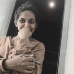 Dhanya Ananya Instagram - the moon’s unwillingness to be photographed #seeing #beingseeing 🌚🌑