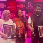 Dhanya Ananya Instagram - Sharing yesterday’s smiles. Each and every person from @saudi_vellakka made this possible. 🫂 Nothing happens overnight, keep your calm and move. The yesterday’s , today’s , tomorrow’s remembers you. ♥️ #bigscreenawards2023 ♥️ @saudi_vellakka @tharun_moorthy @sandipsenan @devi_nethiyar @lukman_avaran @binupappu @sujithshankers @pramod_veliyanadu ✨