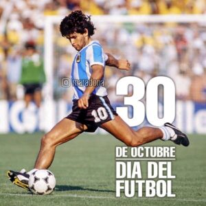 Diego Maradona Instagram - En el aniversario del nacimiento de Diego Armando Maradona, festejamos el "Día del Fútbol". Este 30 de Octubre, regalale una pelota de fútbol a un niño. Regalemos felicidad a los chicos! #DiadelFutbol
- - - - - - - - - - - - - - - -
Nell'anniversario della nascita di Diego Armando Maradona, celebriamo la "Giornata del Calcio". Il 30 ottobre, regala un pallone ad un bambino. Regaliamo felicità ai più piccoli! #GiornatadelCalcio
- - - - - - - - - - - - - - - -
On the anniversary of the birth of Diego Armando Maradona, we celebrate "Football Day". This October 30th, give a football to a child. Let's bring the happiness to the kids! #FootballDay