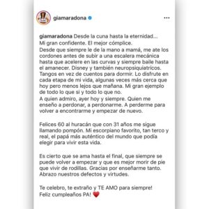 Diego Maradona Instagram - Gracias mis amores ❤️❤️ @dalmaradona @giamaradona