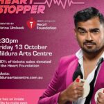 Dilruk Jayasinha Instagram - Lets go Mildura! One last performance of HEARTSTOPPER on 13th OCT at 6.30pm at the Mildura Arts Centre. 100% of sales goes to the Heart Foundation. Get around it!