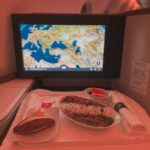 Dimpi Sanghvi Instagram - Hyderabad ➡️ Frankfurt Experiencing the epitome of luxury at 30,000 feet with Lufthansa Business Class ✈️✨ @lufthansa #LufthansaBusinessClass #Lufthansa #LufthansaNewRoute #LufthansaB787 #TravelGoals #DimpiSanghvi #LufthansaHyderabadToFrankfurt #DimpiTravelDiaries #Germany