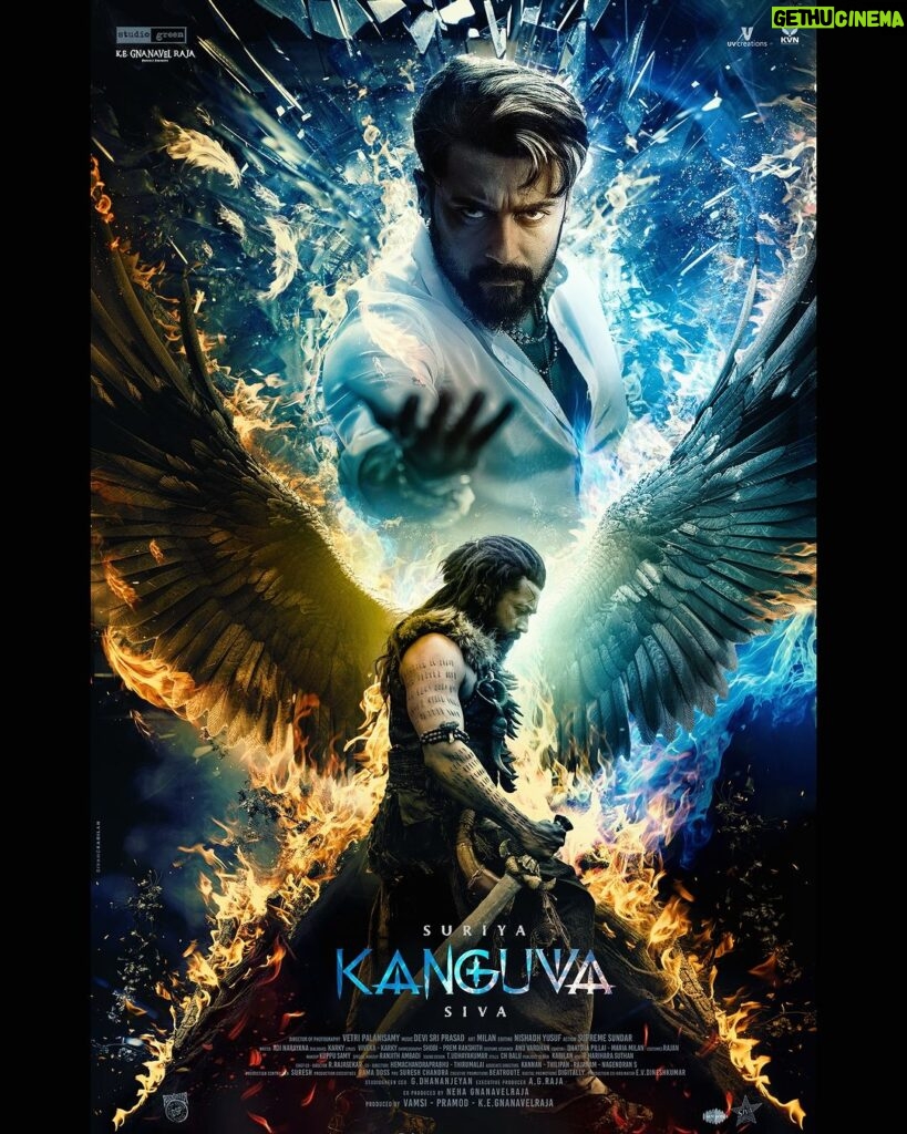 Disha Patani Instagram - A Destiny Stronger Than Time ⏳ The past, present and future. All echo one name! #Kanguva 🦅 Here is the #KanguvaSecondLook ⚔️ @actorsuriya #Directorsiva @thisisdsp @kegnanavelraja @studiogreen_official @nehagnanavelraja