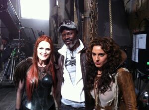 Djimon Hounsou Instagram - #tbt on set of Seventh Son with the wonderful Julianne Moore and Antje Traue🙏🏿