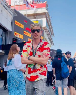 Dominic Howard Instagram - That was a hot one! thanks @redbullracing for looking after us. Sweet result 🏆 #spanishgp #redbullracing
