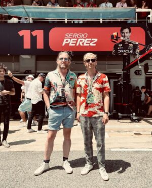 Dominic Howard Instagram - That was a hot one! thanks @redbullracing for looking after us. Sweet result 🏆 #spanishgp #redbullracing