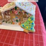 Dominick Reyes Instagram - Christmas gingerbread house competition. Who is the winner? #xmas #family #fun #tradition #sundayfunday
