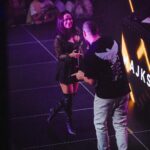 Dominika Mirgová Instagram - V tak dôležitý večer stáť na jednom pódiu s @majkspirit bol vždy môj sen ✨🫶🏼 top energia! ďakujem! A gratulujem k novému albumu 👏🏼 📸 @jozefbuhaj