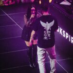 Dominika Mirgová Instagram - V tak dôležitý večer stáť na jednom pódiu s @majkspirit bol vždy môj sen ✨🫶🏼 top energia! ďakujem! A gratulujem k novému albumu 👏🏼 📸 @jozefbuhaj