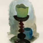 Don Shank Instagram – Candle and a cup. Acrylic on paper. #painting
