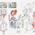 Don Shank Instagram - Frequently I just keep drawing until the page is full. And I also isolate subjects for posting a lot of the time. Here's both... #proto_wilma #vanhalenlogo Pixar