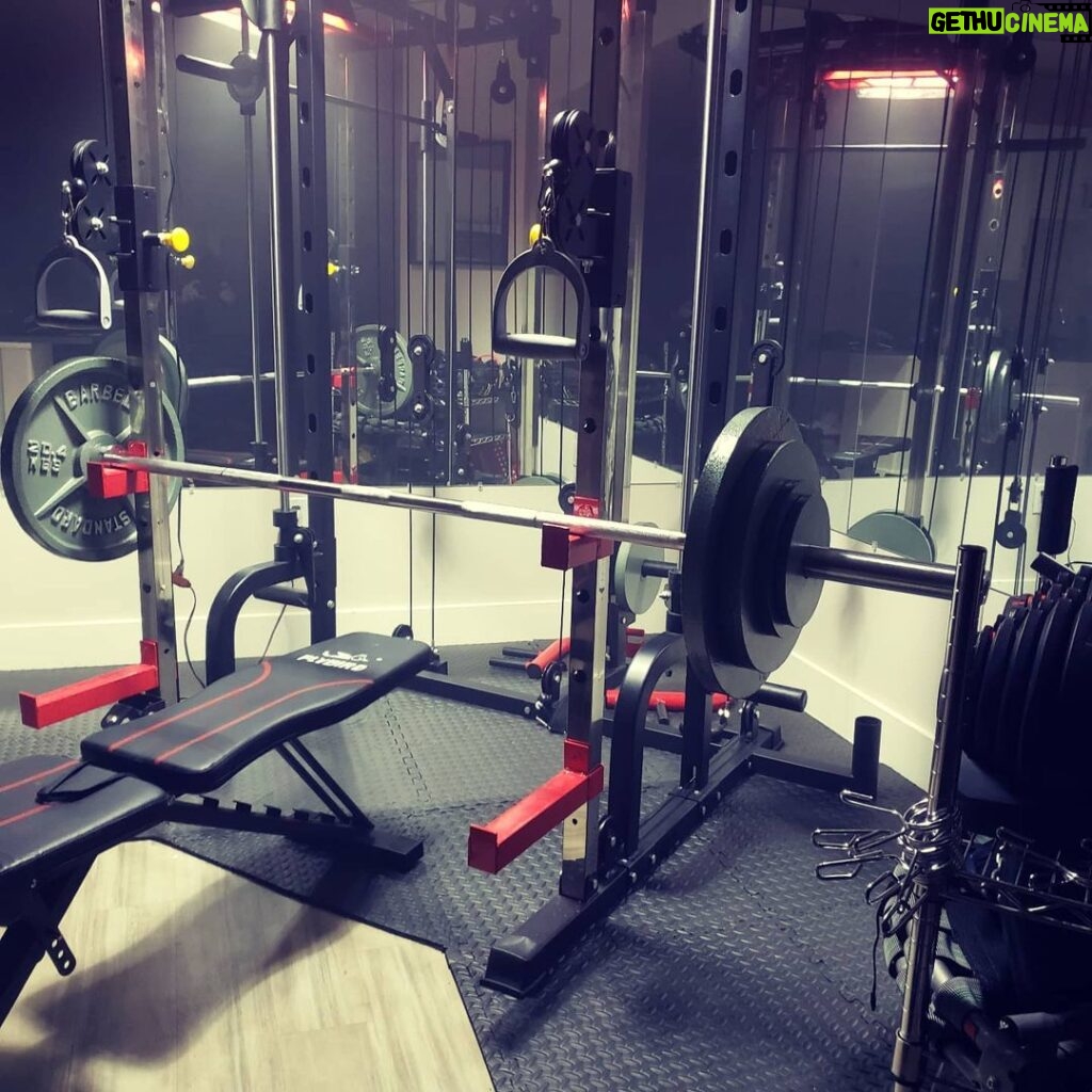 Donavon Warren Instagram - A while ago, I was dating a women and told her I was thinking about getting a home gym and putting it where the dinning room table was. She said "If you do that, we won't be able to have dinner parties and I will never come over". I have to tell you...I love my home gym. #homegym #fitness #workout #gym #homeworkout #bodybuilding #garagegym #fitnessmotivation #training #motivation #fit #powerlifting #fitfam #gymmotivation #gymlife #crossfit #weightlifting #strength #exercise #personaltrainer #deadlift #strengthtraining #strong #squats #fitnessjourney #workoutmotivation #health #homeworkouts #benchpress #257crystaline