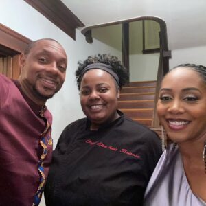 Dorian Missick Instagram - Happy Birthday to the Queen @simonemissick ! Although this has become our 2 step for the last year or so, it’s never easy to say goodbye.  The moment after we say farewell and exchange prayers and kisses, I get excited with the anticipation of seeing you again.  Every year with you is incredible, but this year really showed me you are a born champion. And I couldn’t be prouder of the woman God has blessed me with as a partner. This  24 hour cross country excursion to eat vegan cake (thanks @mrsedmead ), get beat up at the spa, then again by your vicious pillow fighting skills (you be cheating though), revving up the getaway car when your hubby let Brooklyn take over and almost lay holy hands on that overzealous chump at the airport, @topchefkeis vegan dinner, Bad Boyz 3, and netflix and doggy cuddle time, and no sleep whatsoever was well worth seeing that dimple filled smile 😊. I love you to life and thank God for you. We make an awesome team (but I’m the captain...lol...you’re the star player)! Happy Birthday baby! 🥰🥰