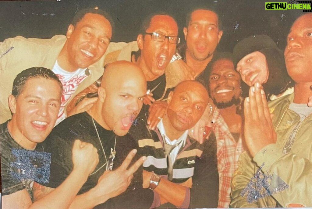 Dorian Missick Instagram - Shit you find when you’re packing up the crib...lol. Moving day = #TBT I think this was my 30th b’day party. Whoa! Miss these fellas! #NycNights #OldNewYork Manhattan, New York