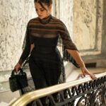 Dorra Instagram - Where I find myself.. 🖤 #paris #parisfashionweek Wearing @gemymaalouf dress And @dior bag Styling & makeup by me Hair @patrickandmarcel Paris, France
