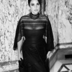 Dorra Instagram - Where I find myself.. 🖤 #paris #parisfashionweek Wearing @gemymaalouf dress And @dior bag Styling & makeup by me Hair @patrickandmarcel Paris, France