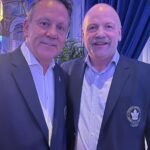 Doug Gilmour Instagram - Last night @sonya_gilmour_dtpd and I had the pleasure of attending the A Night With Blue & White Presented by @rogers Funds raised support @mlsefoundation and their new Change The Game campaign!