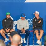 Doug Gilmour Instagram - Fun time hanging with this squad at the Leafs and Legends Charity Golf Classic! Great line here but who’s starting on D with @morganrielly ?? #leafsforever