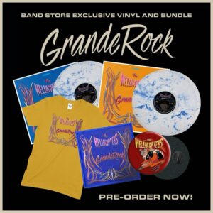 Dregen Instagram - Grande Rock Revisited!

25 years after it’s original release we now release our third album ”Grande Rock” again, this time as a double album. You will get both the 1999 original version (remastered) and also a completely new ”Revisited” version on which we have added even more layers of rock. Read more about it in @thehellacopters Linktree! ✖️♥️

Pre-Order starts today! 
Releasedate: Feb 16, 2024. 

🇪🇺 Pre-order EU Store:
https://hellacopters.merchants.se

🇺🇸 Pre-order US Store: https://thehellacopters.store/product/26051/grande-rock-revisited-2xlp-blue-orange

/The Hellacopters 🌩
