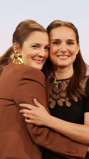 Drew Barrymore Instagram - @natalieportman and Drew reminisce about running around Paris together when they were “babies” 🎥 Tune in tomorrow for more with Natalie! Link in bio to find out how you can watch.