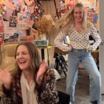 Drew Barrymore Instagram - When you’re getting ready for a show but you just learned that Cowboy Boot @crocs exist…@thedrewbarrymoreshow