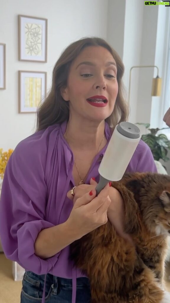 Drew Barrymore Instagram - This lint roller scratched an itch.