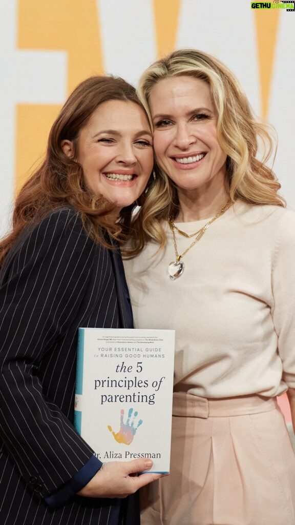 Drew Barrymore Instagram - Drew reveals how Dr. Aliza Pressman (@raisinggoodhumanspodcast) changed her life 💛 Link in bio to check out her new book, “The Five Principles of Parenting.”