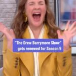 Drew Barrymore Instagram – Congratulations to our friends at @thedrewbarrymoreshow for getting renewed for a fifth season!

@drewbarrymore shares what reaching that milestone means to her: “We just don’t take this for granted.”