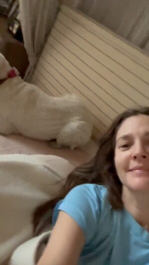 Drew Barrymore Instagram - Good morning from all of us!